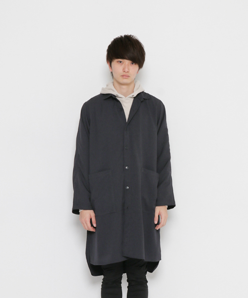 SENSE OF PLACE by URBAN RESEARCH(センスオブプレイスバイアーバンリサーチ)の「ボリュームコート(その他アウター・メンズ・ネイビー/チャコールグレー・FREE)」の14枚目の写真