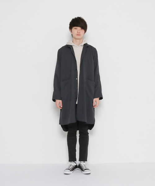 SENSE OF PLACE by URBAN RESEARCH(センスオブプレイスバイアーバンリサーチ)の「ボリュームコート(その他アウター・メンズ・ネイビー/チャコールグレー・FREE)」の17枚目の写真