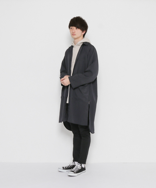 SENSE OF PLACE by URBAN RESEARCH(センスオブプレイスバイアーバンリサーチ)の「ボリュームコート(その他アウター・メンズ・ネイビー/チャコールグレー・FREE)」の18枚目の写真