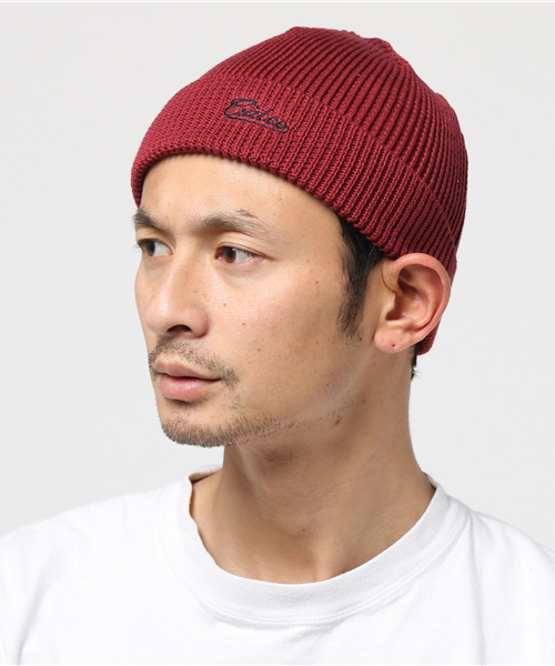 キャリー CALEE ミックス ニットキャップ帽子 グレー●▲ キャリー CALEE ミックス ニットキャップ帽子 グレー●▲