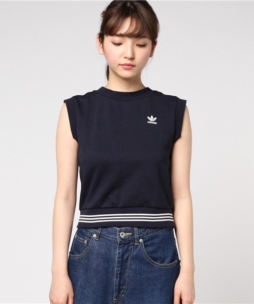 adidas（アディダス）の「オリジナルス タンクトップ[TANK TOP]（タンクトップ・レディース・ブルー・SMALL/MEDIUM/LARGE/X-SMALL/XX-LARGE/XXX-LARGE）」の2枚目の写真