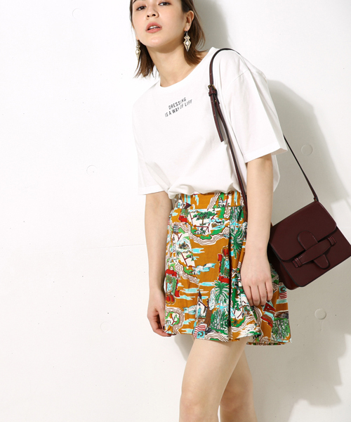 AZUL by moussy（アズールバイマウジー）の「アロハ柄ショートPT（その他パンツ・レディース・グリーン系その他/ベージュ系その他・MEDIUM/SMALL/LARGE）」の12枚目の写真