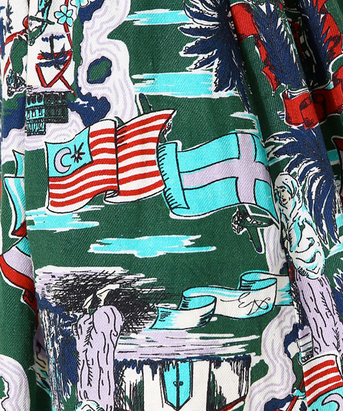 AZUL by moussy（アズールバイマウジー）の「アロハ柄ショートPT（その他パンツ・レディース・グリーン系その他/ベージュ系その他・MEDIUM/SMALL/LARGE）」の20枚目の写真