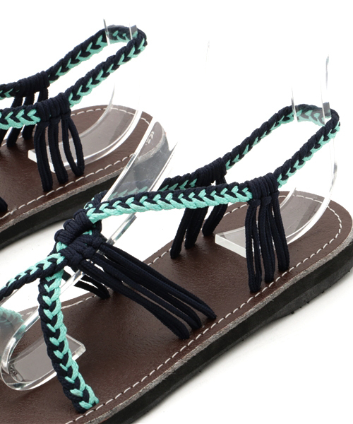 チャイハネ（チャイハネ）の「【チャイハネ】組紐コンフォートサンダル ツートーン（サンダル・レディース・ブラウン/ブルー/ブラック・24）」の9枚目の写真