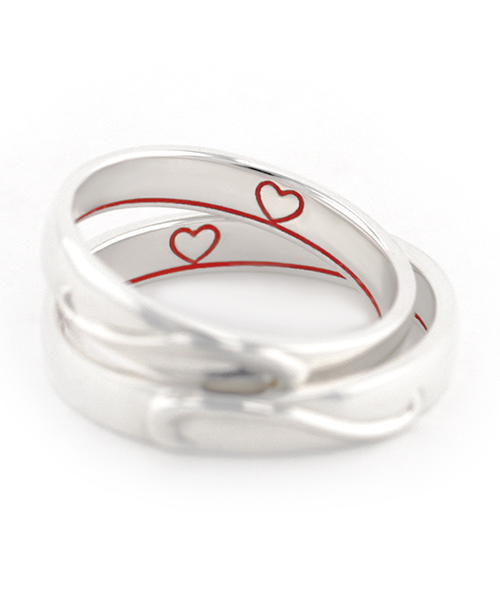 BLOOM（ブルーム）の「シルバー ハート シェア ペアリング（メンズ） BLOOM/ブルーム（リング・レディース・シルバー・19号/15号/11号/13号/17号/21号）」の3枚目の写真