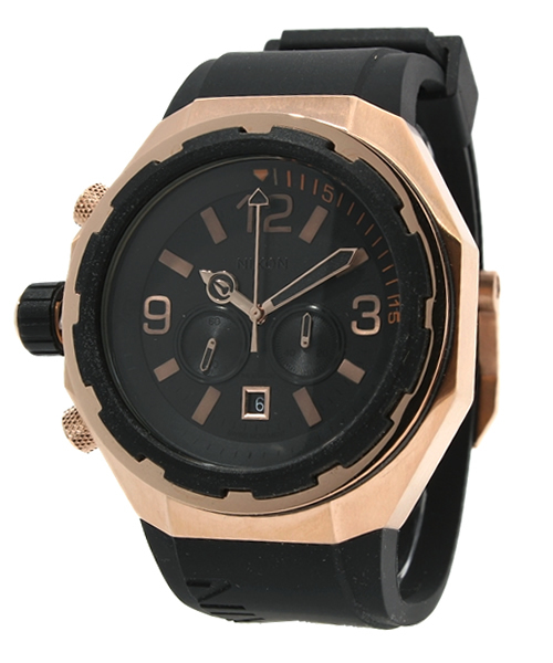 NIXON（ニクソン）の「THE STEELCAT（アナログ腕時計・メンズ・グレー系その他/ブラック×ゴールド/スミクロ/ホワイト/ブラック系その他・FREE）」の4枚目の写真