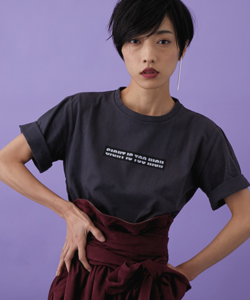 STUDIOUS（ステュディオス）の「ヴィンテージコットンベーシックTEE（Tシャツ/カットソー・レディース・ホワイト/ブラック・FREE/1）」の2枚目の写真