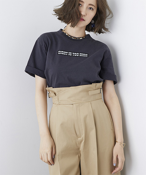STUDIOUS（ステュディオス）の「ヴィンテージコットンベーシックTEE（Tシャツ/カットソー・レディース・ホワイト/ブラック・FREE/1）」の15枚目の写真