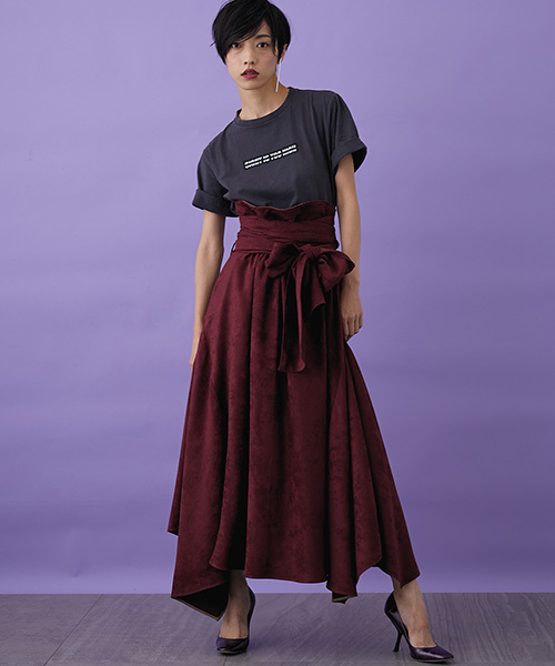 STUDIOUS（ステュディオス）の「ヴィンテージコットンベーシックTEE（Tシャツ/カットソー・レディース・ホワイト/ブラック・FREE/1）」の4枚目の写真