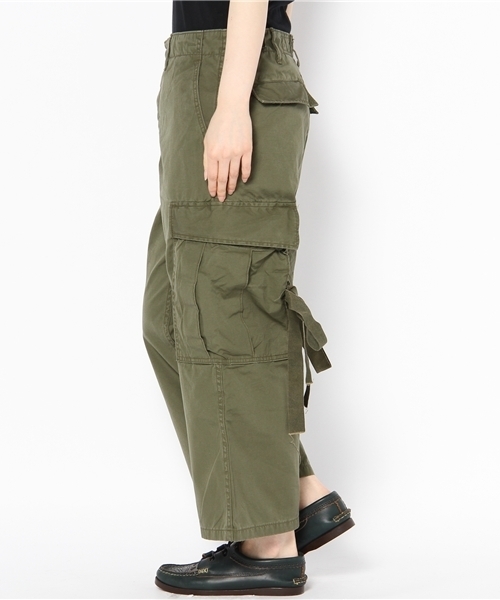 BEAMS BOY(ビームスボーイ)の「TOYO×BEAMS / ポプリン アーミーパンツ(カーゴパンツ・レディース・オリーブ・ONE SIZE)」の6枚目の写真