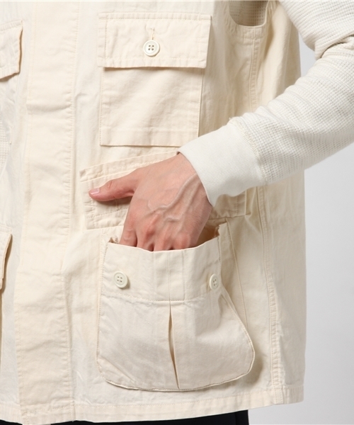 NAISSANCE（ネサンス）の「NAISSANCE MILI VEST（ベスト・メンズ・ホワイト系その他2/グリーン・L/M）」の7枚目の写真