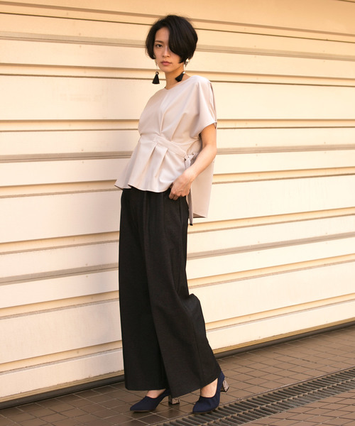 STUDIOUS（ステュディオス）の「【STUDIOUS】ポインテッドギャザーパンプス（パンプス・レディース・バーガンディー/ブラック/ネイビー・SMALL/MEDIUM/LARGE）」の6枚目の写真