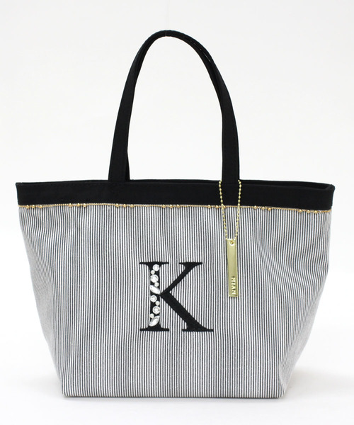 Mian ミアン の イニシャルトートバッグ K トートバッグ Wear