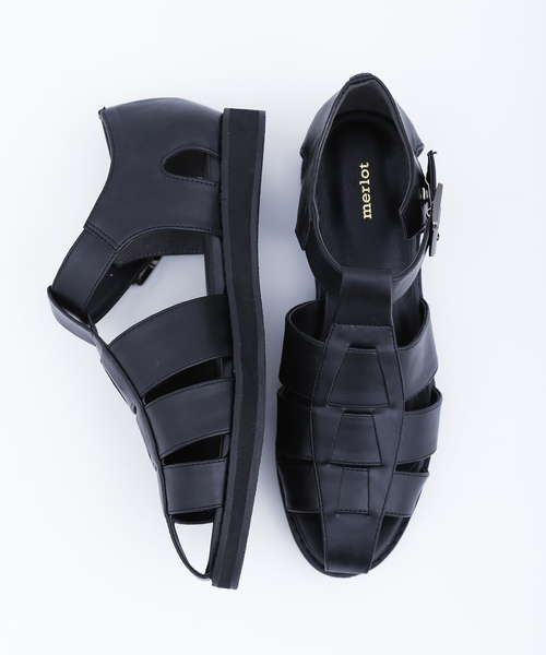 MERLOT（メルロー）の「グルカサンダル002-4489（サンダル・レディース・ホワイト/ブラック/ブラウン・S/LL/M/L）」の3枚目の写真