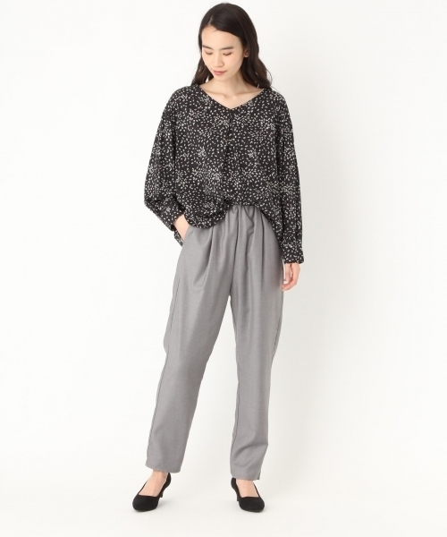 niko and...（ニコアンド）の「オリジナルパフ袖フラワーブラウス（シャツ/ブラウス・レディース・グリーン/オレンジ/ブラック・MEDIUM/LARGE）」の14枚目の写真