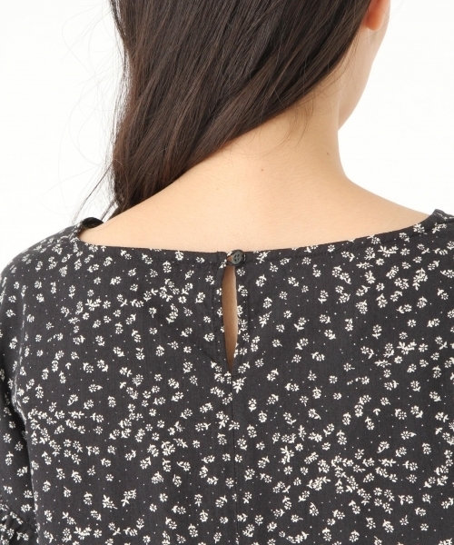 niko and...（ニコアンド）の「オリジナルパフ袖フラワーブラウス（シャツ/ブラウス・レディース・グリーン/オレンジ/ブラック・MEDIUM/LARGE）」の19枚目の写真