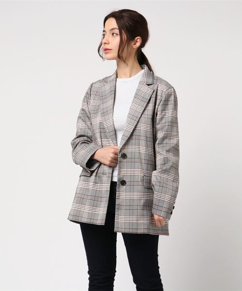 N.（N. Natural Beauty Basic）（エヌエヌナチュラルビューティーベーシック）の「BIGチェック柄ジャケット（テーラードジャケット・レディース・ベージュ系その他・MEDIUM）」の8枚目の写真