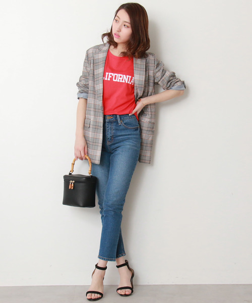 N.（N. Natural Beauty Basic）（エヌエヌナチュラルビューティーベーシック）の「BIGチェック柄ジャケット（テーラードジャケット・レディース・ベージュ系その他・MEDIUM）」の6枚目の写真