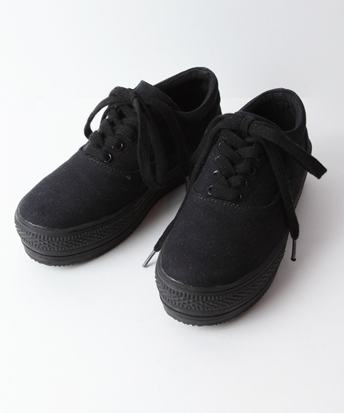 WEGO（ウィゴー）の「WEGO/厚底ローカットスニーカー（スニーカー・レディース・ホワイト/ブラック・23.5/24.5/23/25）」の3枚目の写真