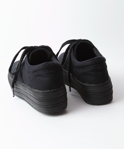 WEGO（ウィゴー）の「WEGO/厚底ローカットスニーカー（スニーカー・レディース・ホワイト/ブラック・23.5/24.5/23/25）」の5枚目の写真