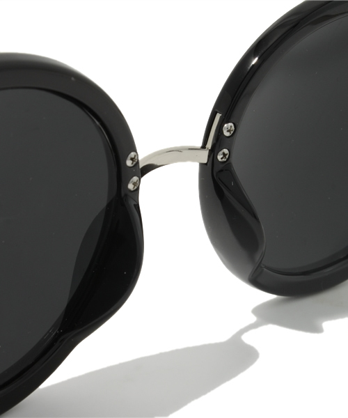 WEGO（ウィゴー）の「WEGO/サングラス（ラウンドタイプ）（サングラス・メンズ・ブラック/ホワイト/ブラウン系その他・FREE）」の7枚目の写真