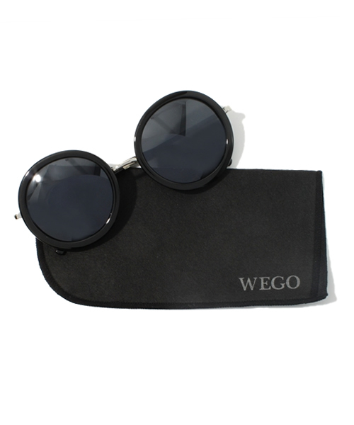 WEGO（ウィゴー）の「WEGO/サングラス（ラウンドタイプ）（サングラス・メンズ・ブラック/ホワイト/ブラウン系その他・FREE）」の9枚目の写真