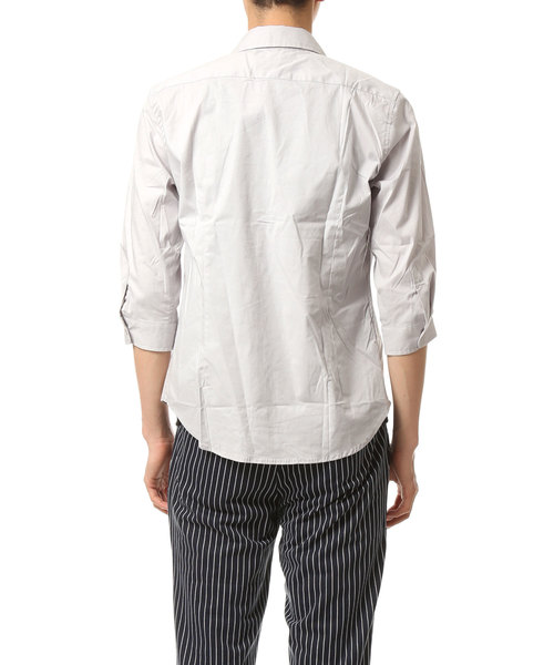 TopIsm(トップイズム)の「ストレッチ ブロード 無地 7分袖シャツ(シャツ/ブラウス・メンズ・ネイビー/ピンク/ワイン/ホワイト/ライトグレー/ブラック・M/LL/L)」の21枚目の写真