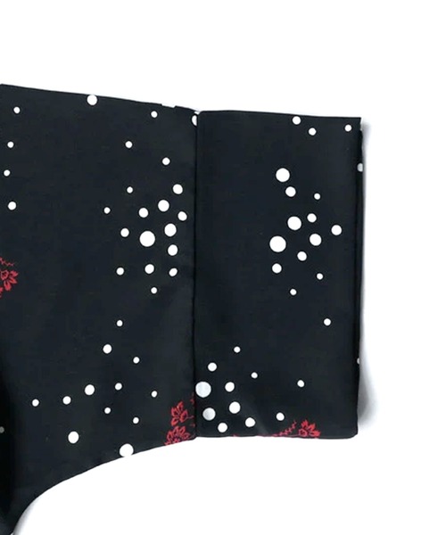 antiqua（アンティカ）の「花柄デザインシャツワンピース（シャツワンピース・レディース・ブラック・FREE）」の3枚目の写真