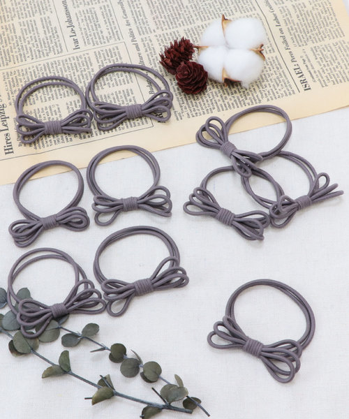 Esime(エシミー)の「ハンドメイドリボンヘアゴム 10個入りセット(ヘアゴム・レディース・ネイビー/パープル/ピンク/ワイン/ブラック/グレー/チョコ/カーキ/ミント/ピンク系その他/ピンク系その他2/ブルー/マスタード/パープル系その他/ダークブルー/ライトグレー/グリーン/ベージュ系その他/ブルー系その他/ブルー系その他2/ガンメタ/シルバー系その他/ゴールド/シルバー/バイオレット/アイボリー/レッド/イエロー/ベージュ/ピンク系その他3/パープル系その他2/ブラック系その他/シルバー系その他2/その他/ブルー系その他3/ブラック系その他2/レッド系その他/ゴールド系その他/ライトピンク/ピンク系その他4/ゴールド系その他2/A/E/B/C/D/F/G/H/I/J/K/M/L/ブラック系その他3/ブラック系その他4/ブラック系その他5/ベージュ系その他2/N/O/P/Q/R/S/ブラック系その他6・FREE)」の11枚目の写真