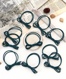 BASE（ベース）の「ハンドメイドリボンヘアゴム 10個入りセット（ヘアゴム）」