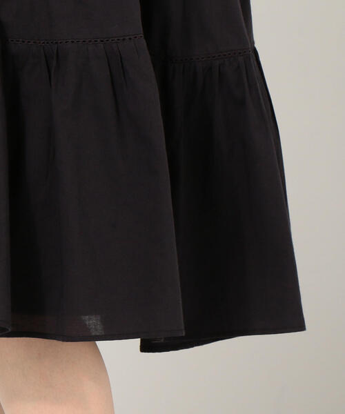 Jewel Changes（ジュエルチェンジズ）の「JC コットン ティアード レース ワンピース（ワンピース・レディース・オフホワイト/ブラック/レッド・FREE）」の10枚目の写真