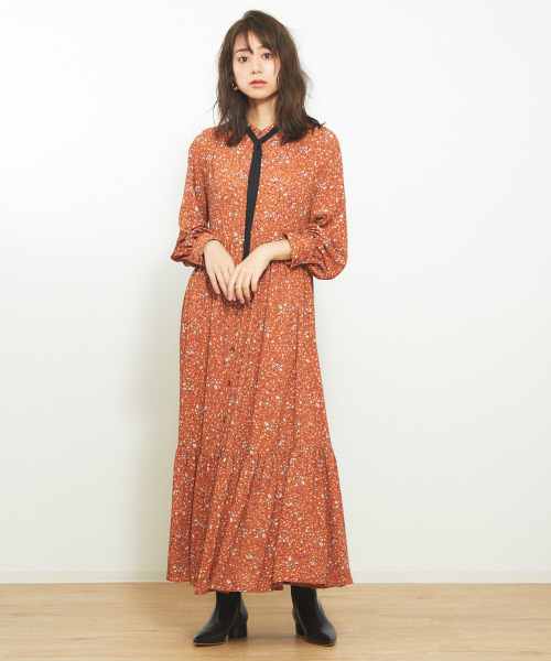 セール フラワーロングワンピース ワンピース Rouge Vif ルージュヴィフ のファッション通販 Zozotown