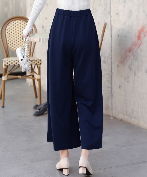 DAY CLOSET（デイ クローゼット）の「スカーチョ きれいめシルエット 十分丈ワイドパンツ（その他パンツ・レディース・ブラック/ベージュ/ネイビー/グレー/チャコール/ライトベージュ/ダークブルー/ブラウン/モスグリーン/ダークブラウン・ONE SIZE）」の22枚目の写真