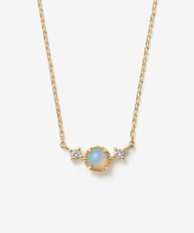 10月誕生石 K10 イエローゴールド オパール ネックレス ESTELLE