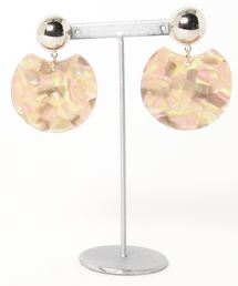 【Blanche Neige】円欠けモチーフのピアス