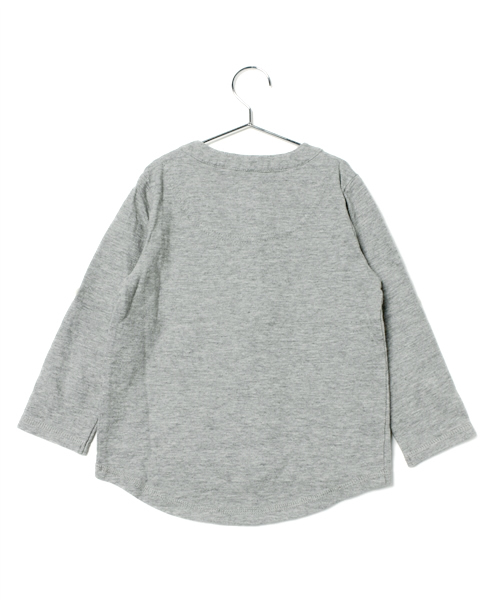 green label relaxing(グリーンレーベルリラクシング)の「【KIDS】スラブテンジク プルオーバー(Tシャツ/カットソー・キッズ・グレー/ネイビー・S/105/95/M/115/L/125)」の3枚目の写真