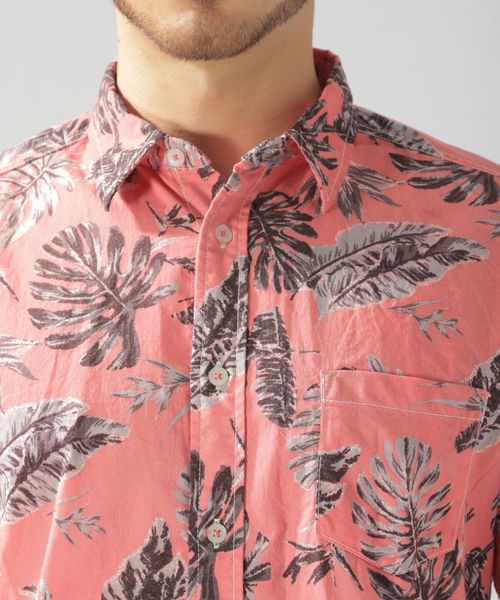 BAYFLOW(ベイフロー)の「コットンヒラオリソウガラシャツ/LS(シャツ/ブラウス・メンズ・レッド/ブルー・SMALL/MEDIUM/LARGE)」の12枚目の写真