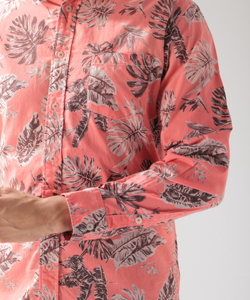 BAYFLOW(ベイフロー)の「コットンヒラオリソウガラシャツ/LS(シャツ/ブラウス・メンズ・レッド/ブルー・SMALL/MEDIUM/LARGE)」の18枚目の写真