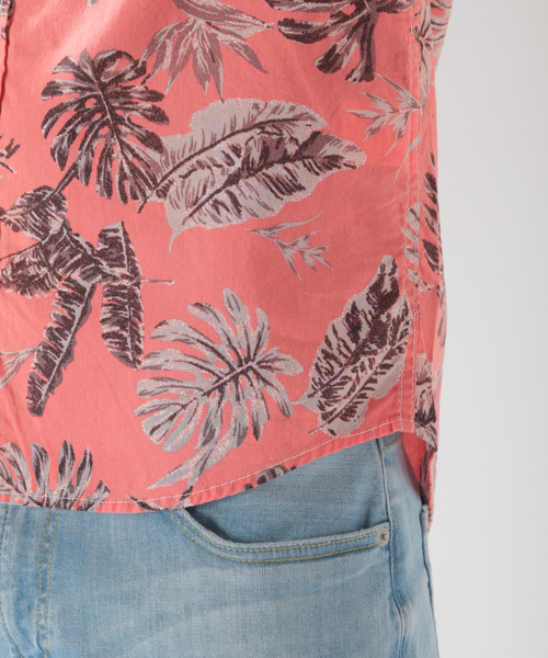 BAYFLOW(ベイフロー)の「コットンヒラオリソウガラシャツ/LS(シャツ/ブラウス・メンズ・レッド/ブルー・SMALL/MEDIUM/LARGE)」の17枚目の写真