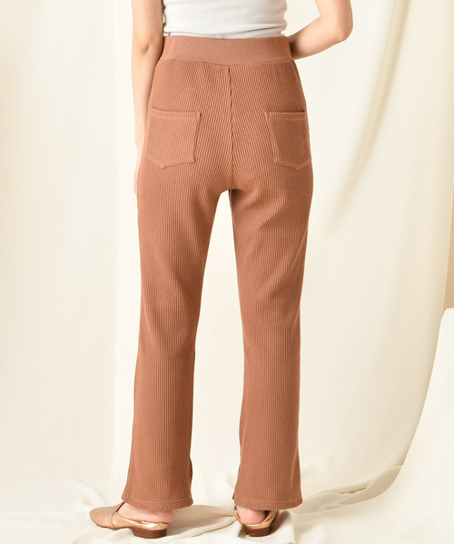 DouDou(ドゥドゥ)の「ワッフルイージー(その他パンツ・レディース・ブラウン/ベージュ/ライトグリーン・FREE)」の13枚目の写真