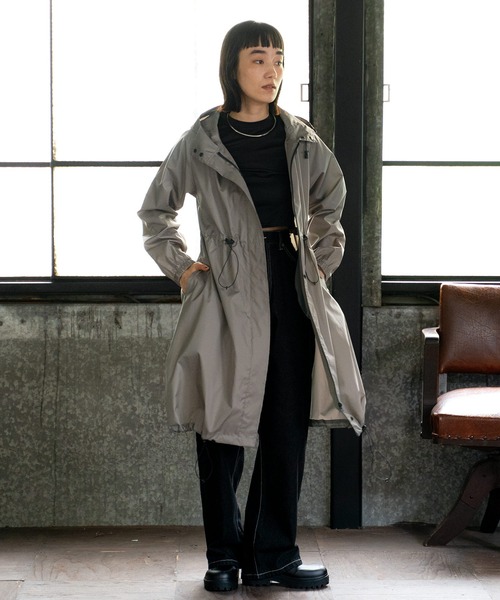 Wpc.（ダブリュピーシー）の「★ロングモッズ（レインコート/ポンチョ・レディース・ベージュ/ネイビー/オリーブ/オレンジ/グレー・FREE）」の17枚目の写真