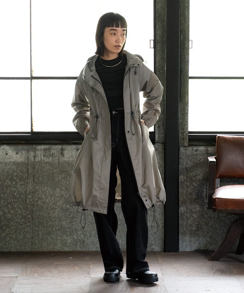 Wpc.（ダブリュピーシー）の「★ロングモッズ（レインコート/ポンチョ・レディース・ベージュ/ネイビー/オリーブ/オレンジ/グレー・FREE）」の18枚目の写真