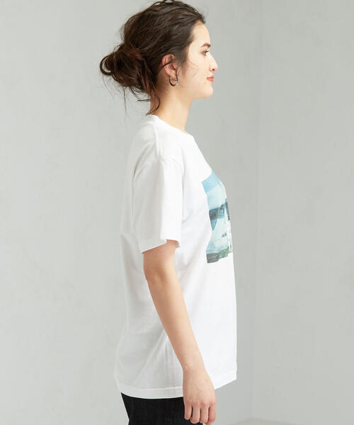 green label relaxing（グリーンレーベルリラクシング）の「SC ROBERTA BAYLEY ショートスリーブ Tシャツ（Tシャツ/カットソー・レディース・ホワイト/その他1/ブラック/その他2/ベージュ・FREE）」の8枚目の写真