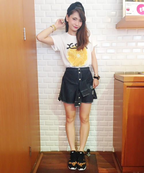 X-girl（エックスガール）の「VACATION S/S BIG TEE（Tシャツ/カットソー・レディース・ホワイト/ブラック/ピンク/ライトブルー・ONE SIZE）」の13枚目の写真