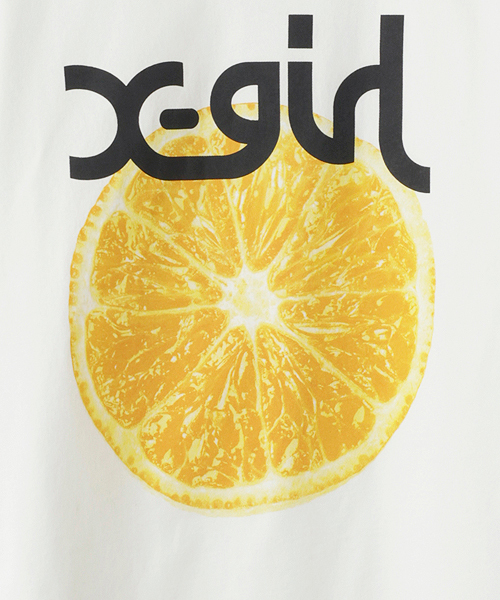 X-girl（エックスガール）の「VACATION S/S BIG TEE（Tシャツ/カットソー・レディース・ホワイト/ブラック/ピンク/ライトブルー・ONE SIZE）」の9枚目の写真