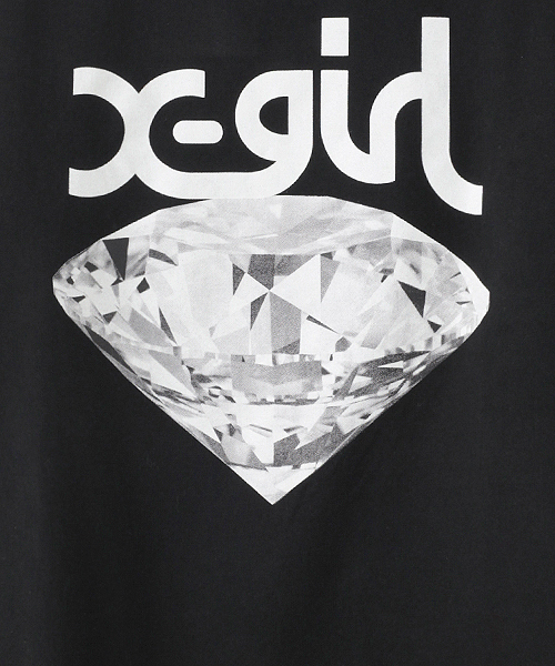 X-girl（エックスガール）の「VACATION S/S BIG TEE（Tシャツ/カットソー・レディース・ホワイト/ブラック/ピンク/ライトブルー・ONE SIZE）」の10枚目の写真