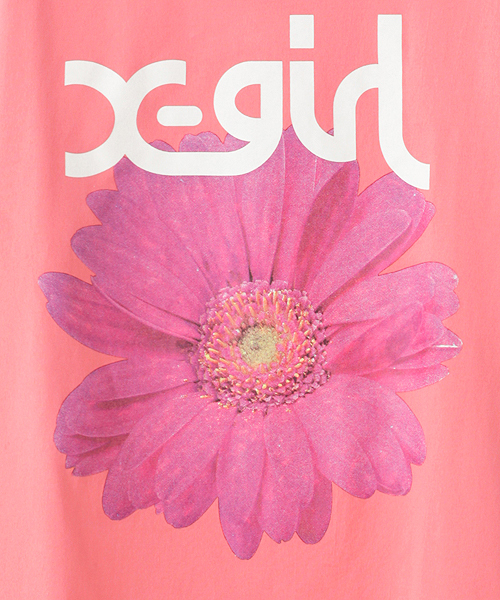 X-girl（エックスガール）の「VACATION S/S BIG TEE（Tシャツ/カットソー・レディース・ホワイト/ブラック/ピンク/ライトブルー・ONE SIZE）」の12枚目の写真