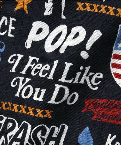 JOEY HYSTERIC（ジョーイヒステリック）の「POP ISSUE 総柄 フーデットSH（シャツ/ブラウス・キッズ・マルチ・SMALL/MEDIUM）」の9枚目の写真