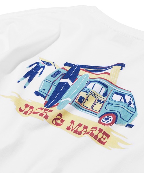 JACK & MARIE（ジャックアンドマリー）の「Simon Perini × JACK & MARIE　グラフィック Tシャツ（Tシャツ/カットソー・メンズ・A/B/C/D・S/M/L）」の13枚目の写真