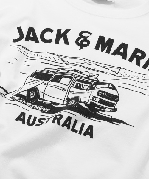 JACK & MARIE（ジャックアンドマリー）の「Simon Perini × JACK & MARIE　グラフィック Tシャツ（Tシャツ/カットソー・メンズ・A/B/C/D・S/M/L）」の9枚目の写真